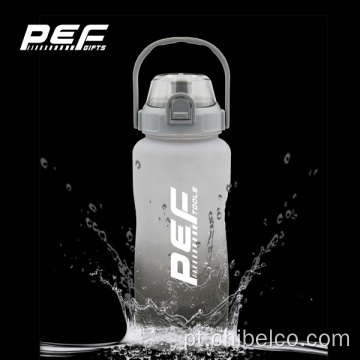Garrafa de água potável sem BPA com marcador de tempo